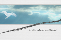 Trauerkarten Trauerkarte Motiv Möwe