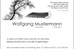 Traueranzeige Motiv A 019 BA - Baum, Treppe, Möwe