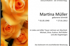 Traueranzeige Motiv A 015 BL - Rosen, Rose