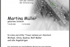 Traueranzeige Motiv A 022 BL - Pflanze, Blatt, Regen, Regentropfen