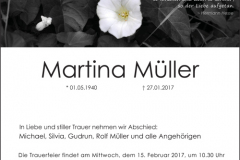 Traueranzeige Motiv A 045 BL - Blume Margerite Wiese