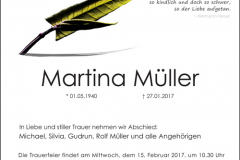 Traueranzeige Motiv A 047 BL - Pflanze Blatt Blume