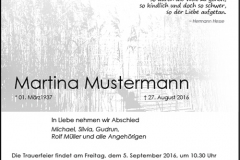 Traueranzeige Motiv A 015 DR - Schilf Ufer Steg