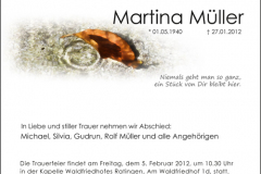 Traueranzeige Motiv A 017 WS - Herbst, Herbstblatt